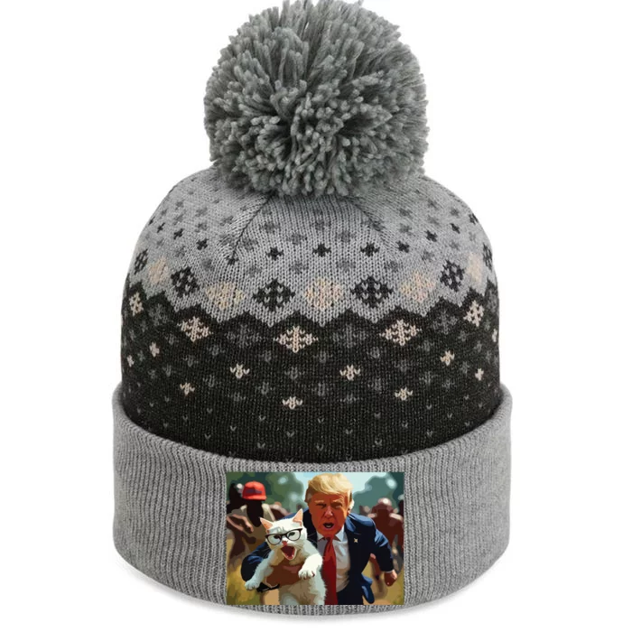 Trump Holding Cat Vote Trump Pets For Trump Vote President The Baniff Cuffed Pom Beanie