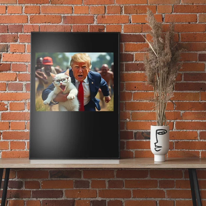 Trump Holding Cat Vote Trump Pets For Trump Vote President Poster