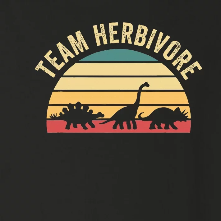 Team Herbivore Cute Dinosaur Toddler Long Sleeve Shirt