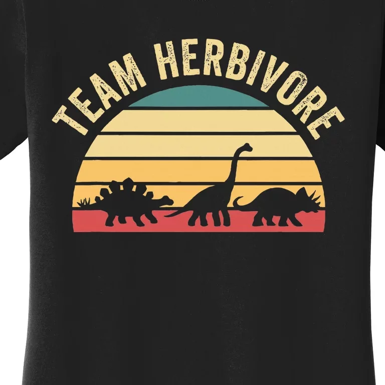 Team Herbivore Cute Dinosaur Women's T-Shirt