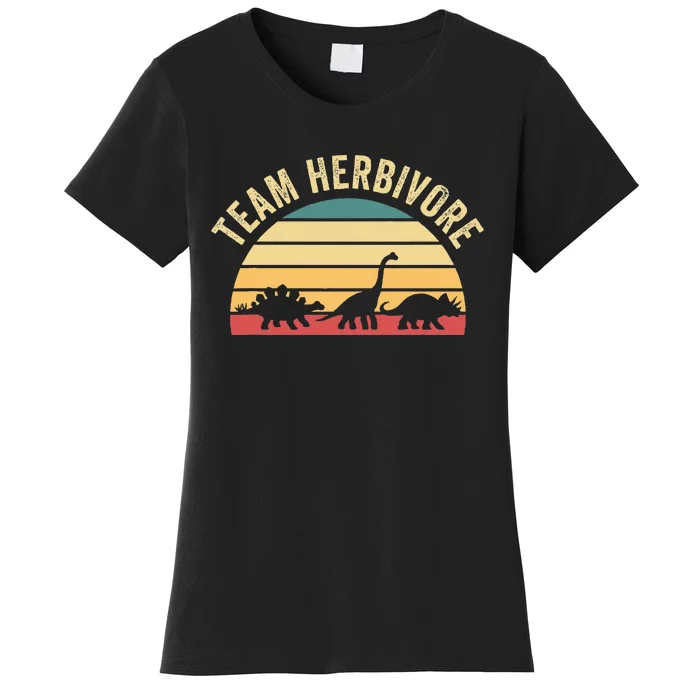 Team Herbivore Cute Dinosaur Women's T-Shirt