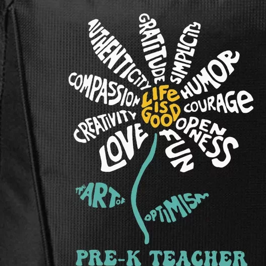 Teacher Humor Courage Openness Fun Love City Backpack