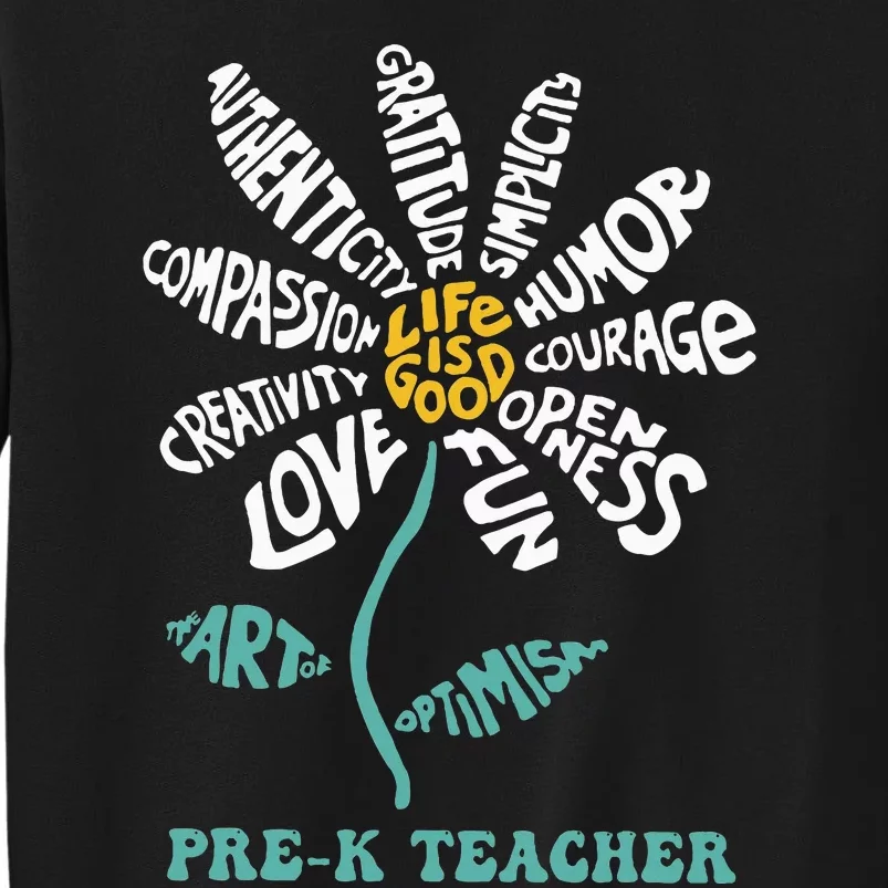 Teacher Humor Courage Openness Fun Love Tall Sweatshirt