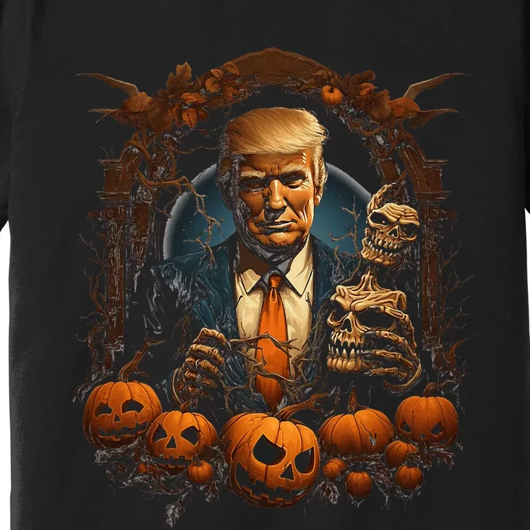 Trump Halloween Costume Scary President Premium T-Shirt