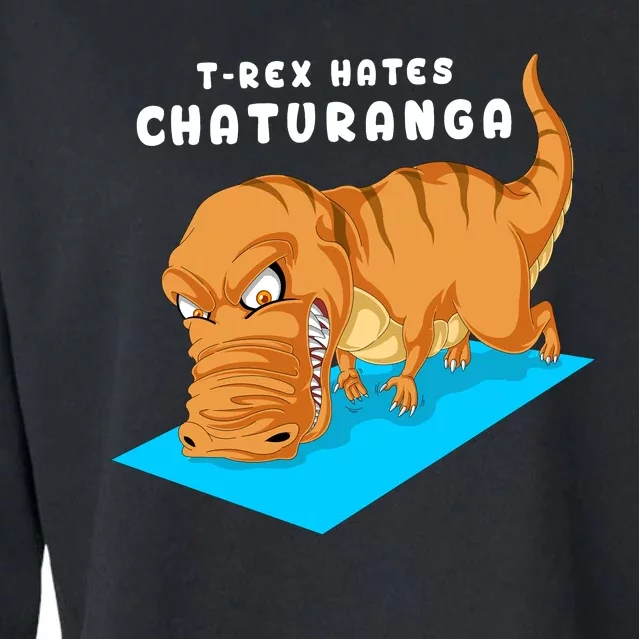 Trex Hates Chaturanga Cropped Pullover Crew