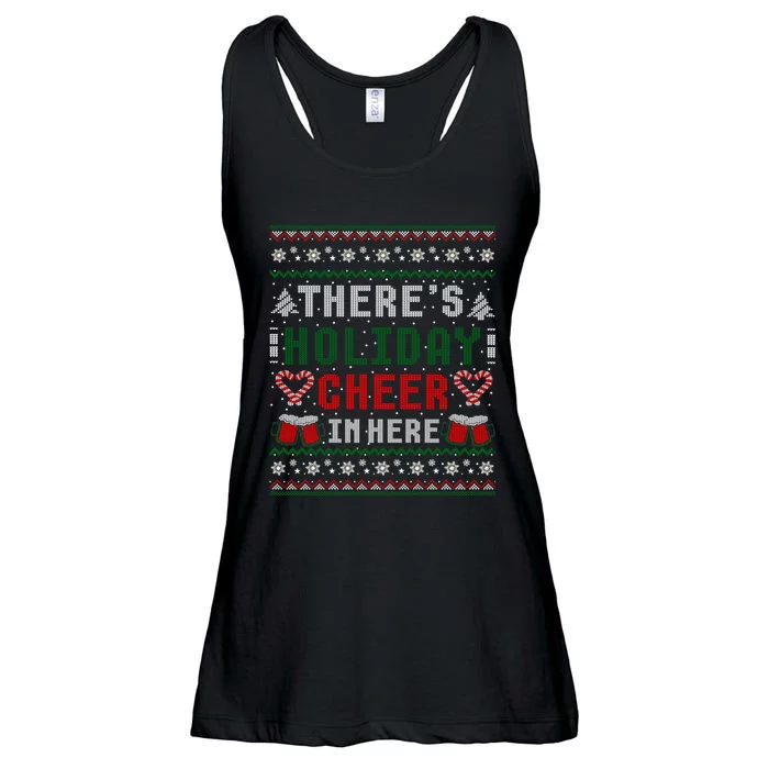 ThereS Holiday Cheer In Here Christmas Ugly Ladies Essential Flowy Tank