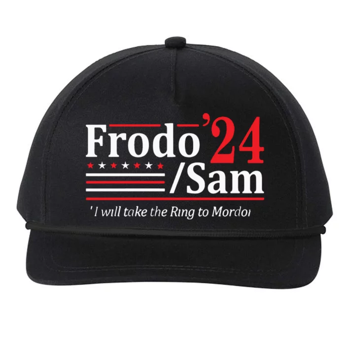 The Hobbit Duo Election 2024 I Will Bring The Ring Snapback Five-Panel Rope Hat