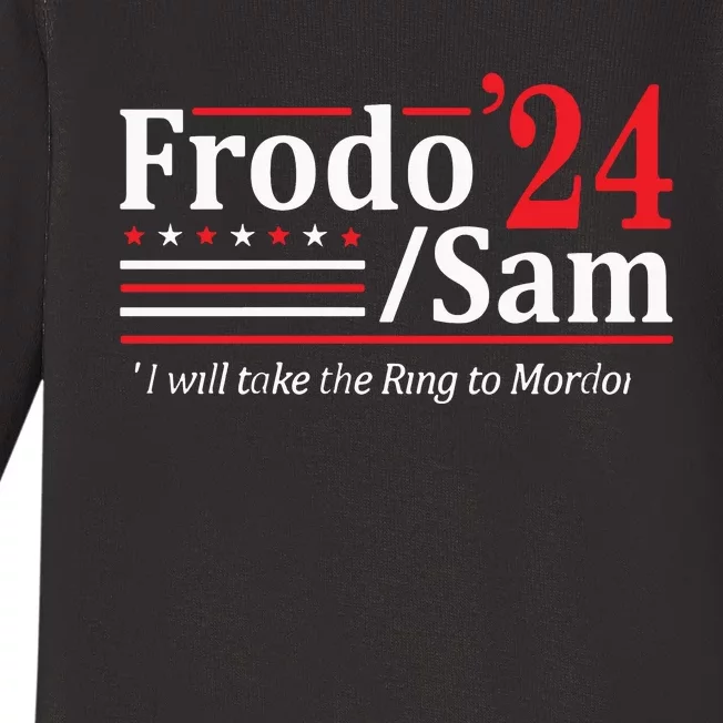 The Hobbit Duo Election 2024 I Will Bring The Ring Baby Long Sleeve Bodysuit