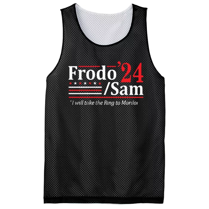 The Hobbit Duo Election 2024 I Will Bring The Ring Mesh Reversible Basketball Jersey Tank