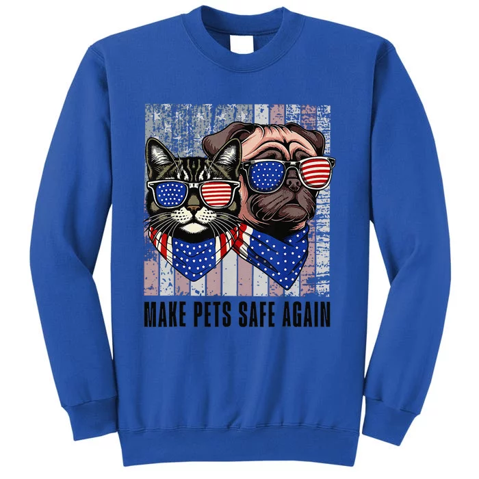 Trump Harris Debate Eating The Dogs Cat Make Pets Safe Again Sweatshirt