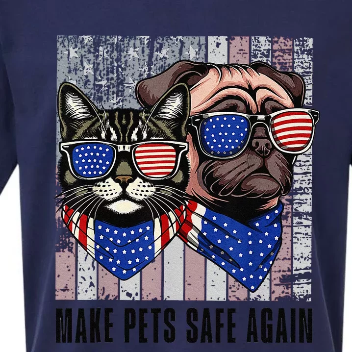 Trump Harris Debate Eating The Dogs Cat Make Pets Safe Again Sueded Cloud Jersey T-Shirt