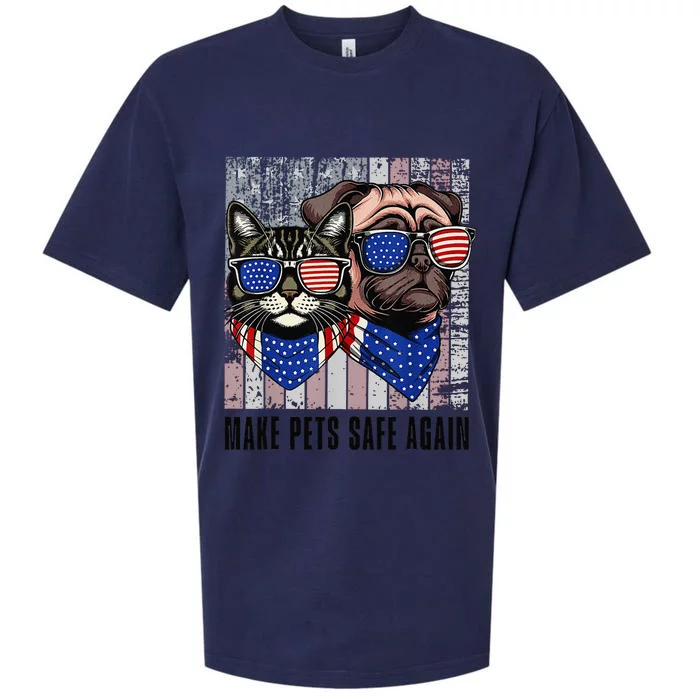 Trump Harris Debate Eating The Dogs Cat Make Pets Safe Again Sueded Cloud Jersey T-Shirt