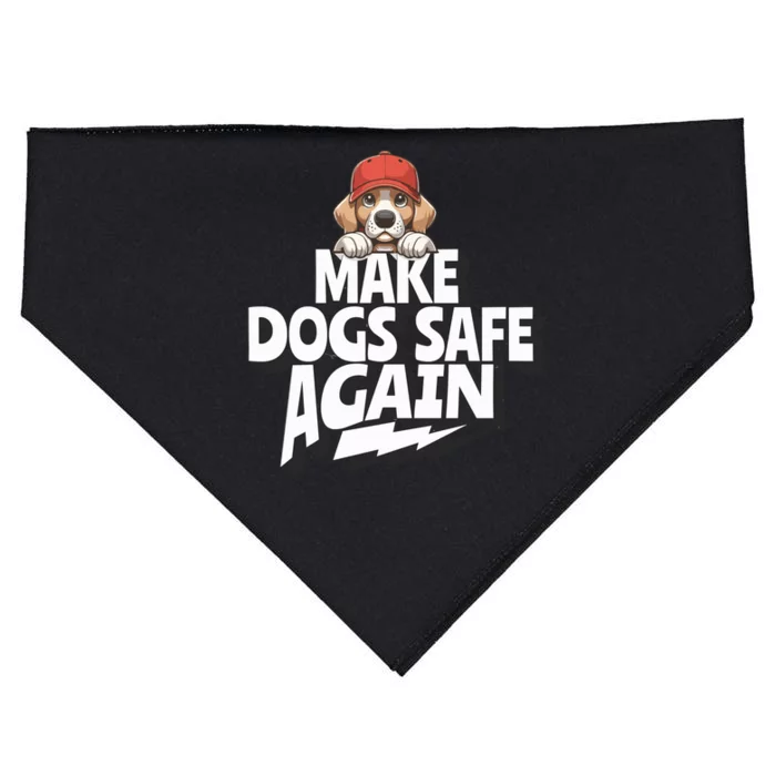 Trump Harris Debate Make Dogs Safe Again USA-Made Doggie Bandana