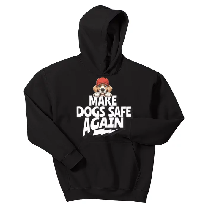 Trump Harris Debate Make Dogs Safe Again Kids Hoodie