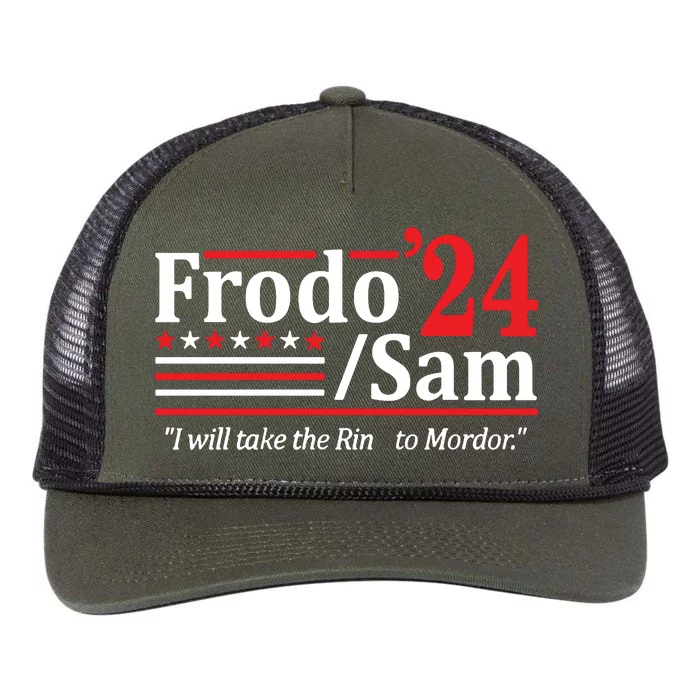 The Hobbit Duo Election 2024 I Will Bring The Ring Retro Rope Trucker Hat Cap