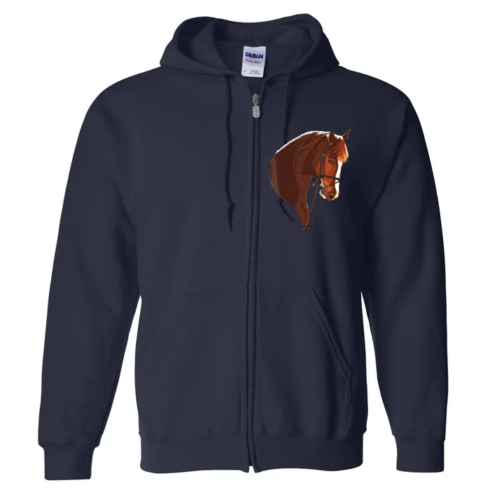 Tremendous Horse Design Horses Tee Full Zip Hoodie