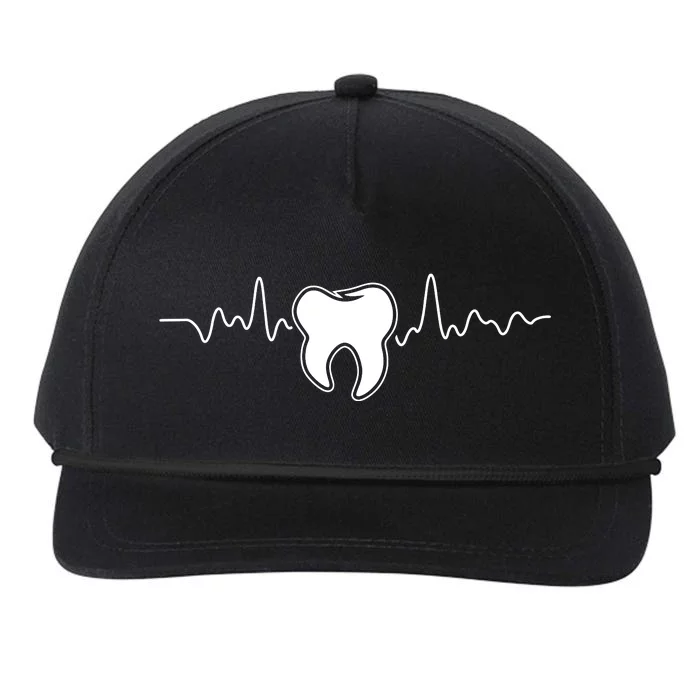 Tooth Heartbeat Dentist Dental Assistant Dentistry Dds Snapback Five-Panel Rope Hat