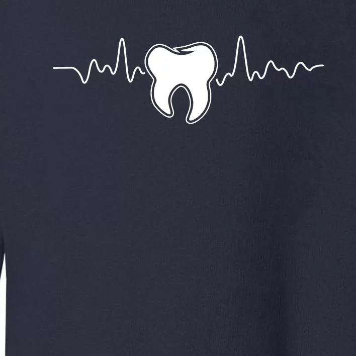 Tooth Heartbeat Dentist Dental Assistant Dentistry Dds Toddler Sweatshirt