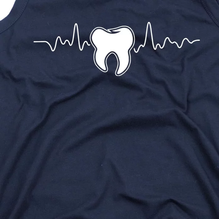 Tooth Heartbeat Dentist Dental Assistant Dentistry Dds Tank Top