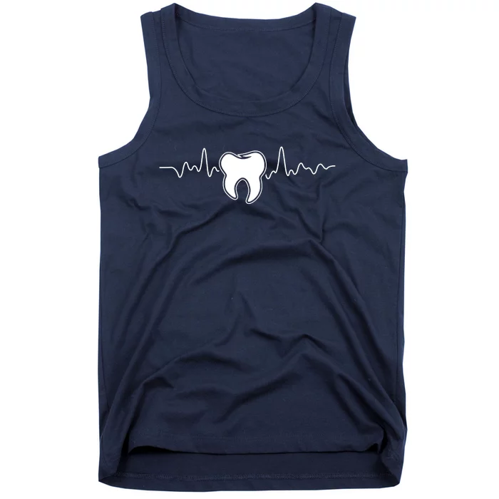 Tooth Heartbeat Dentist Dental Assistant Dentistry Dds Tank Top