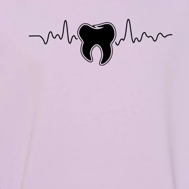 Tooth Heartbeat Dentist Dental Assistant Dentistry Dds Garment-Dyed Sweatshirt