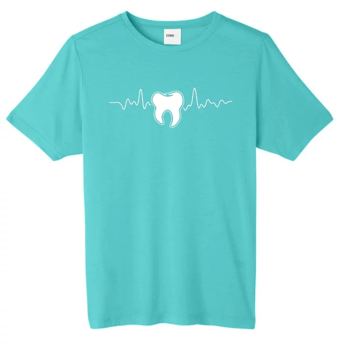 Tooth Heartbeat Dentist Dental Assistant Dentistry Dds ChromaSoft Performance T-Shirt