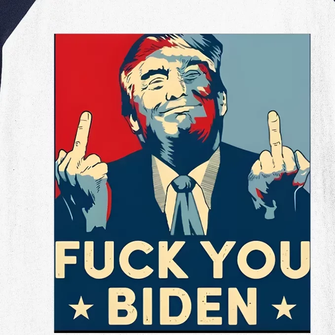 Trump Hope Design Fuck You Biden Baseball Sleeve Shirt