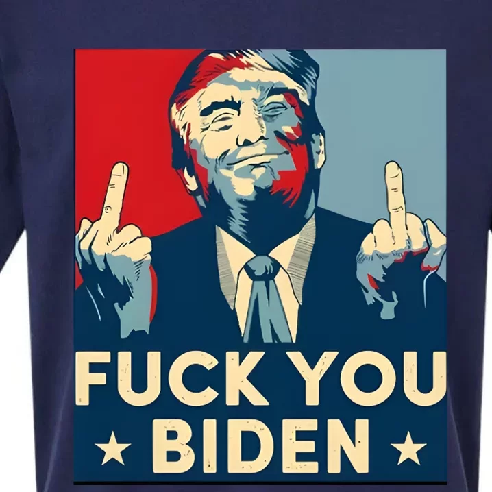 Trump Hope Design Fuck You Biden Sueded Cloud Jersey T-Shirt