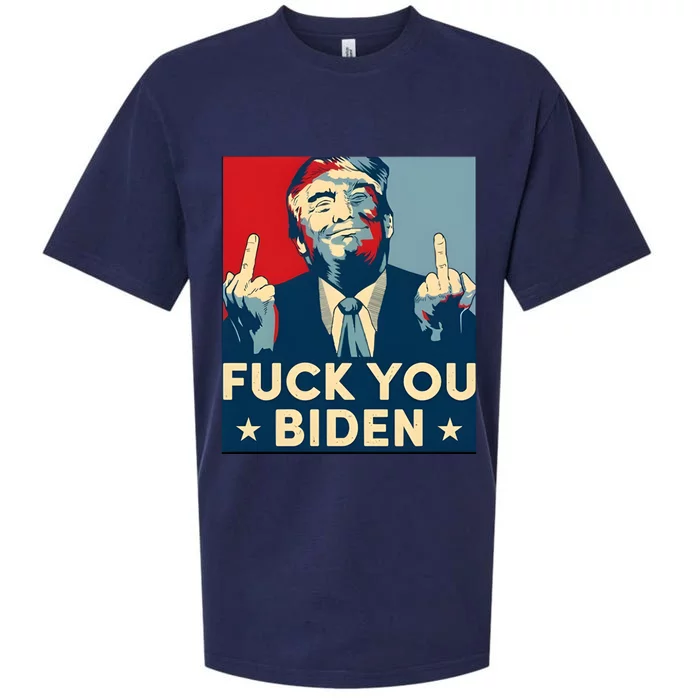 Trump Hope Design Fuck You Biden Sueded Cloud Jersey T-Shirt