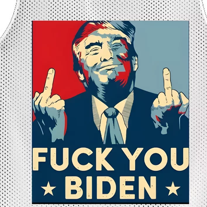 Trump Hope Design Fuck You Biden Mesh Reversible Basketball Jersey Tank