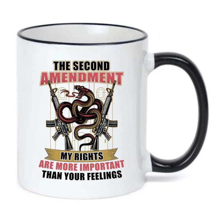 The 2nd Amendment My Rights Are More Important Than Your Feelings Black Color Changing Mug