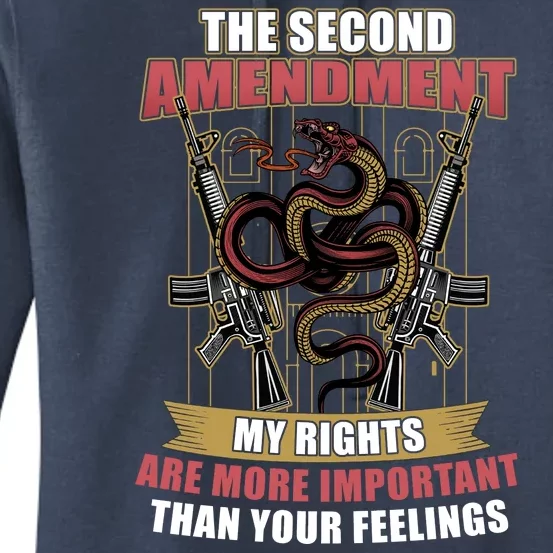 The 2nd Amendment My Rights Are More Important Than Your Feelings Women's Pullover Hoodie