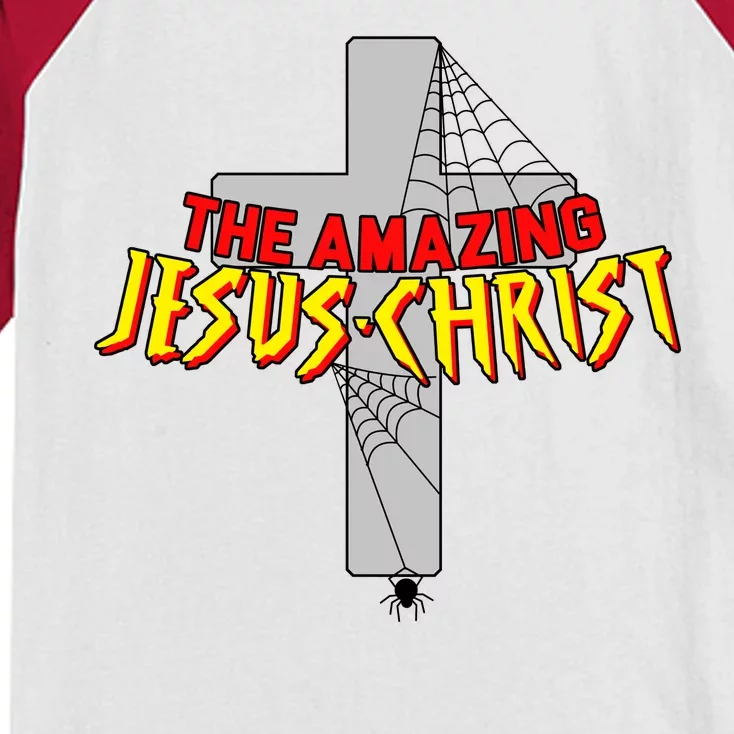 The Amazing Jesus-Christ Kids Colorblock Raglan Jersey