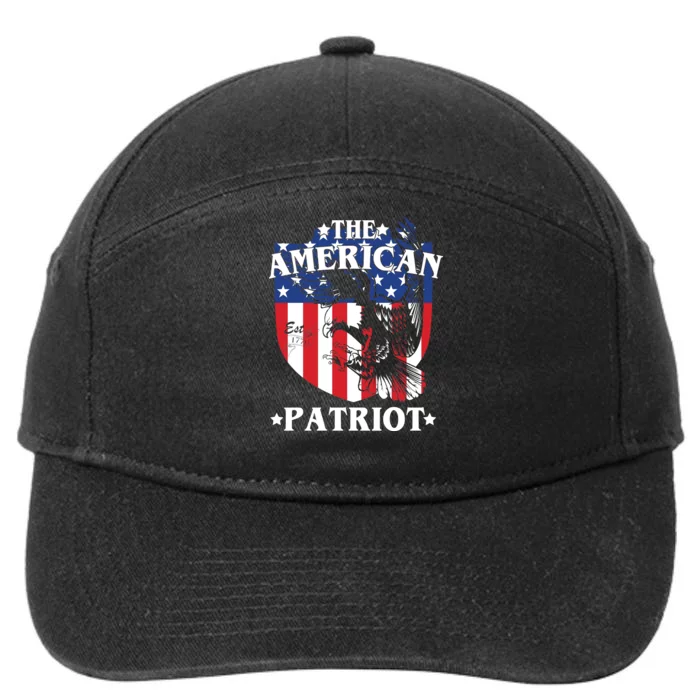 The American Patriot Est 1776 7-Panel Snapback Hat