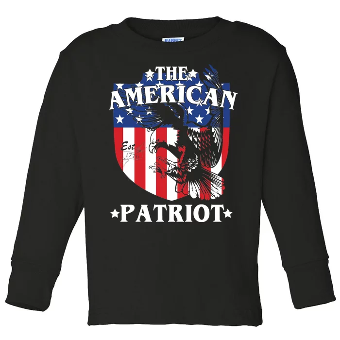 The American Patriot Est 1776 Toddler Long Sleeve Shirt