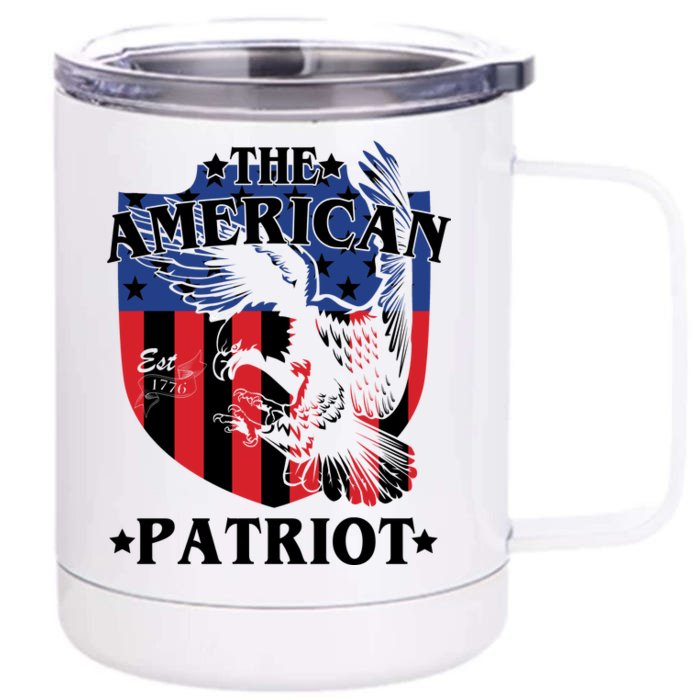 The American Patriot Est 1776 Front & Back 12oz Stainless Steel Tumbler Cup