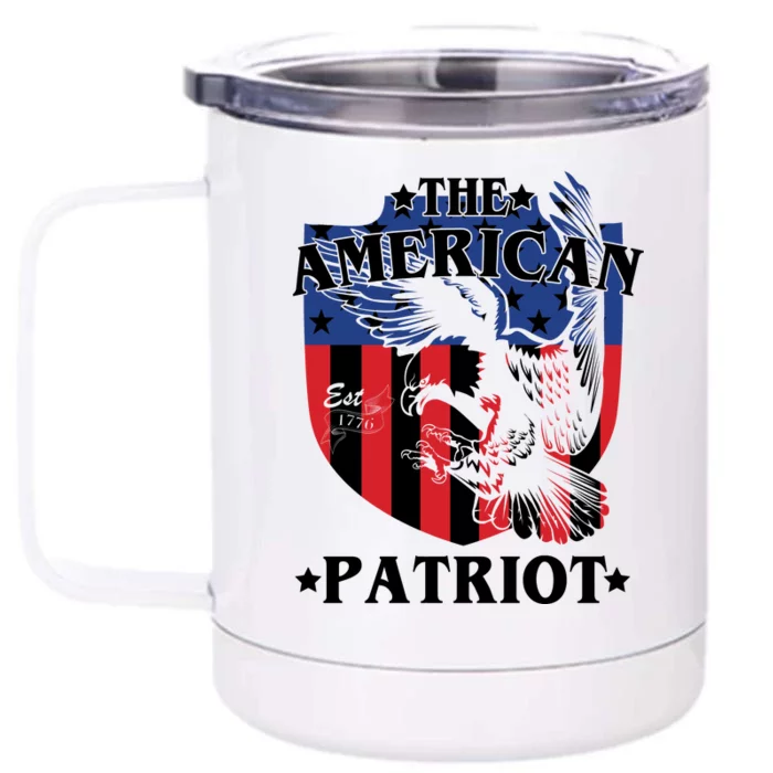 The American Patriot Est 1776 Front & Back 12oz Stainless Steel Tumbler Cup