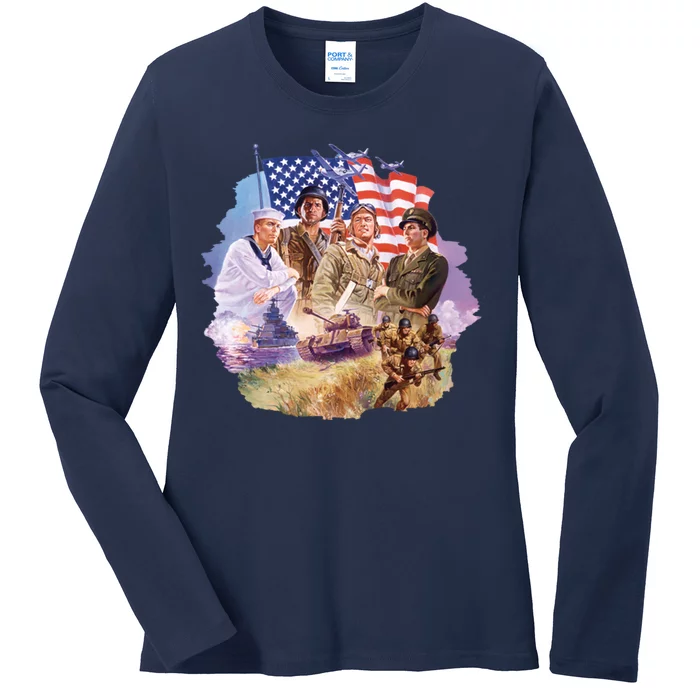 The Armed Forces Ladies Long Sleeve Shirt