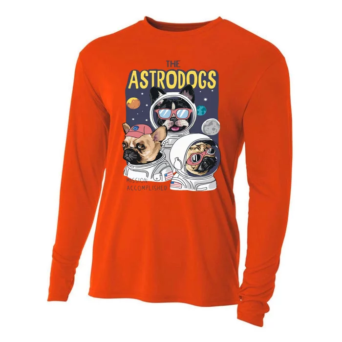 The Astrodogs Astronauts Dogs In Space Cooling Performance Long Sleeve Crew