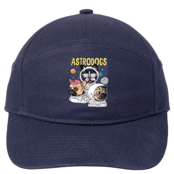 The Astrodogs Astronauts Dogs In Space 7-Panel Snapback Hat