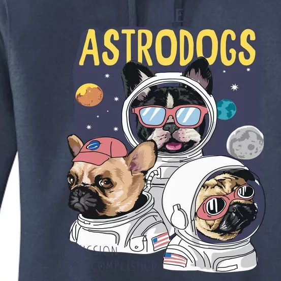 The Astrodogs Astronauts Dogs In Space Women's Pullover Hoodie