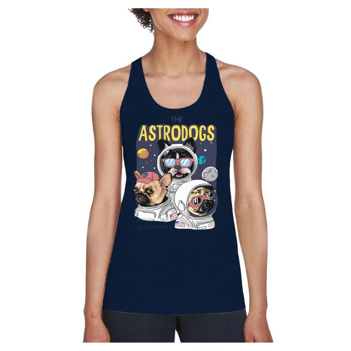 The Astrodogs Astronauts Dogs In Space Women's Racerback Tank