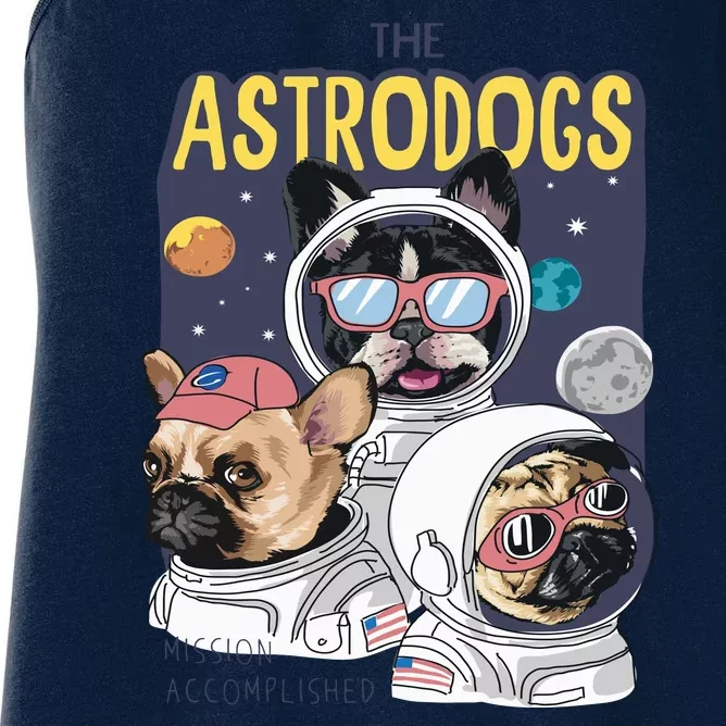 The Astrodogs Astronauts Dogs In Space Women's Racerback Tank