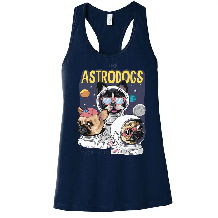 The Astrodogs Astronauts Dogs In Space Women's Racerback Tank