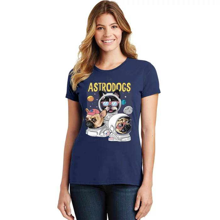 The Astrodogs Astronauts Dogs In Space Women's T-Shirt