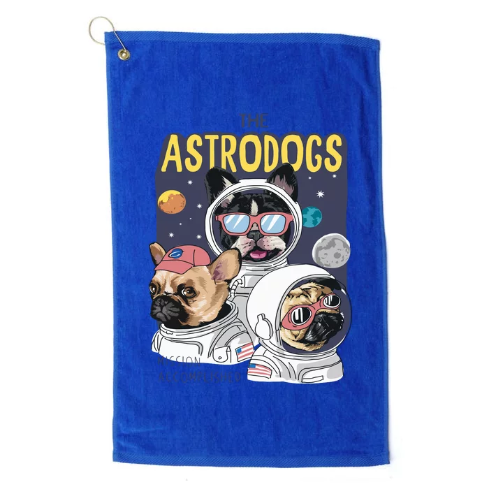 The Astrodogs Astronauts Dogs In Space Platinum Collection Golf Towel