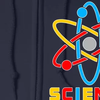 The Atom Science Logo Full Zip Hoodie