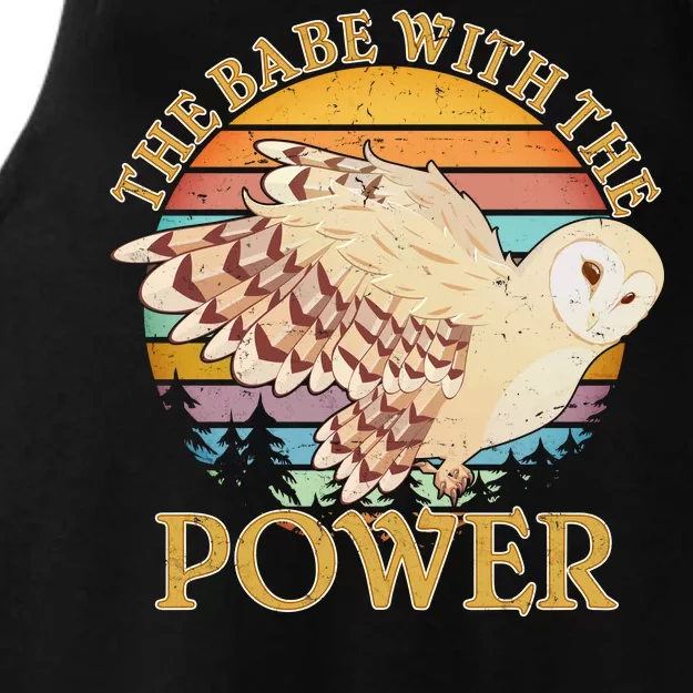 The Babe With The Power Ladies Tri-Blend Wicking Tank