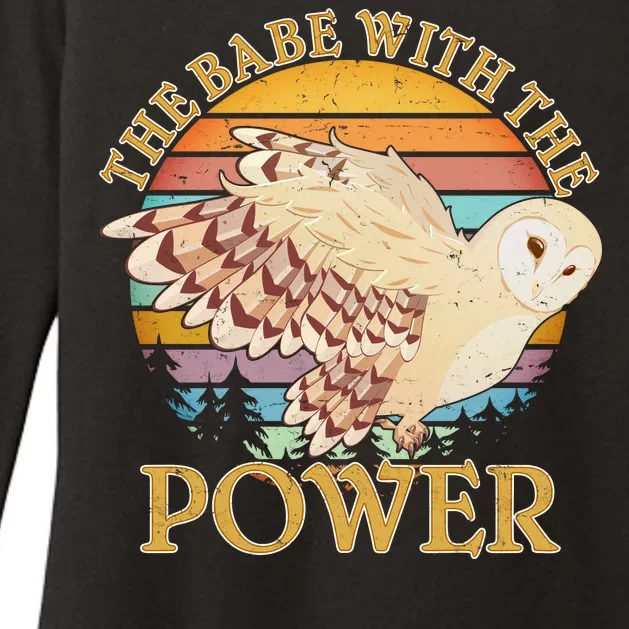 The Babe With The Power Womens CVC Long Sleeve Shirt