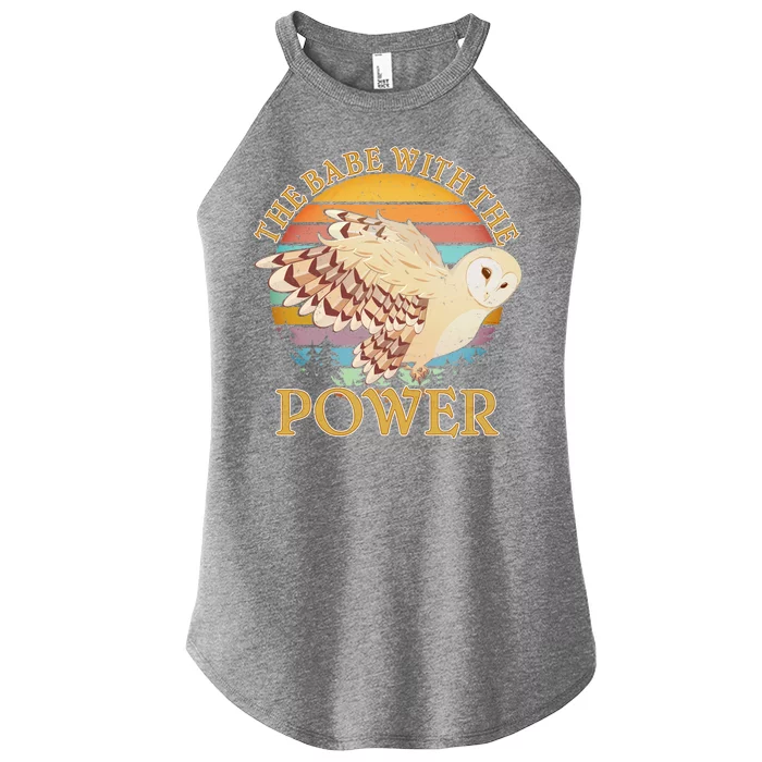 The Babe With The Power Women’s Perfect Tri Rocker Tank